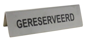 Schild RESERVIERT Alu
